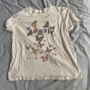 pacsun butterfly baby tee